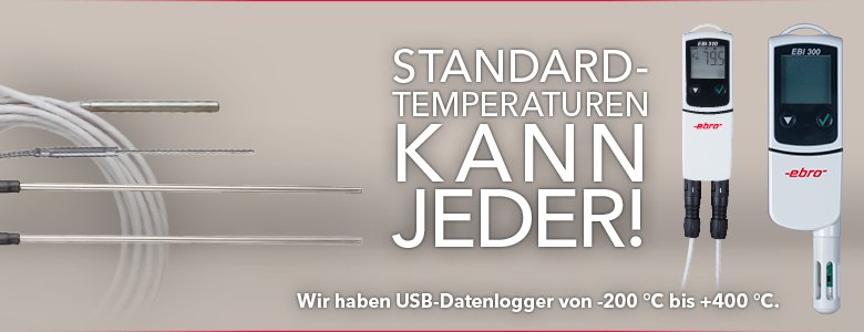 USB-Datenlogger für hohe und niedrige Temperaturen