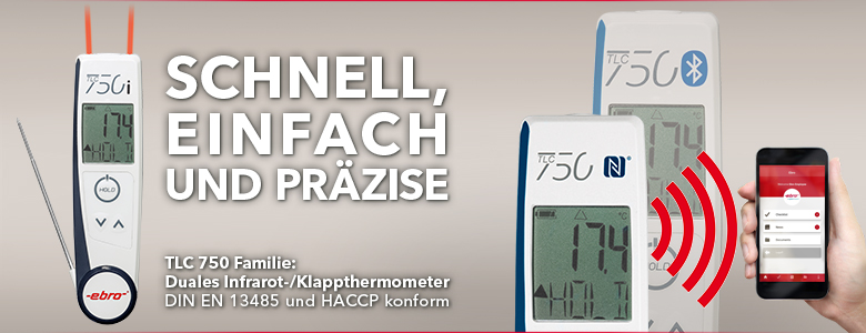 Thermometerserie TLC 750 für HACCP